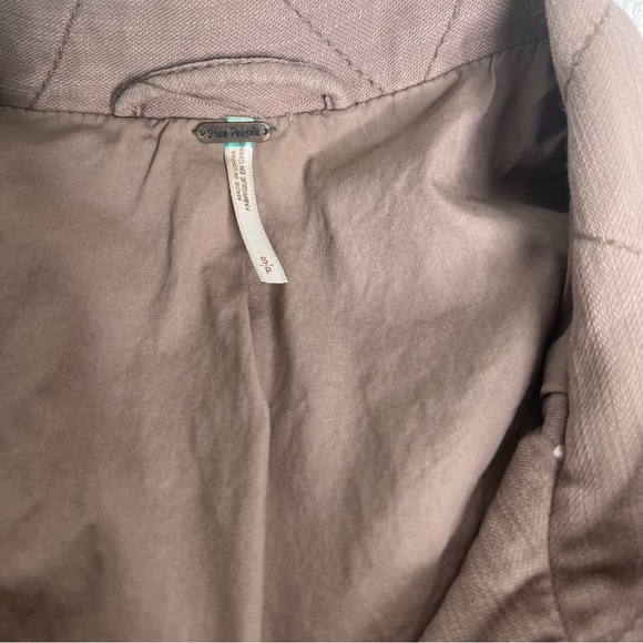 FREE PEOPLE OVERSIZE MILITARY UTILITY JACKET IN MAUVE SIZE SMALL - Picture 7 of 15